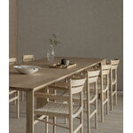 Karimoku Case N-DC04 dining armchair, lacquered oak - natural paper cord, decoration image