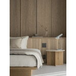 Karimoku Case N-ST01 side table, 50 x 50 cm, lacquered oak - marble, decoration image