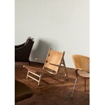 Fredericia The Hunting Chair, soaped oak- natural leather, decoration image