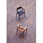TAKT T24 Bow chair, Eiche - cognacfarbenes Spoor Zea Leder, dekorationsbild