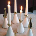Klong Soprano candelabro, blanco - latón, imagen de decoración