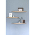 Aakjaer Furniture Arcus mensola, media, rovere oliato bianco, vista 5