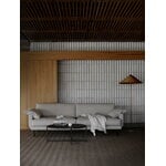 Interface Bebé sohva, 226 cm, harmaa Muru 470 - musta metalli