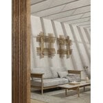 Karimoku Case N-CT01 coffee table, 48,5 x 150 cm, lacquered oak - marble, decoration image