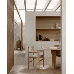 Karimoku Case N-DT01 dining table, 90 x 200 cm, lacquered oak, decoration image