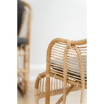 Sika-Design Swing lounge chair, natural rattan - dark grey