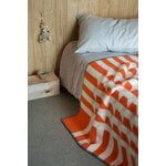 Røros Tweed Kvam filt, 135 x 200 cm, orange