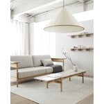 Karimoku Case N-CT01 coffee table, 48,5 x 150 cm, lacquered oak - marble, decoration image