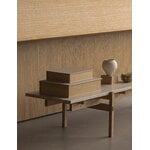 Karimoku Case N-CT01 coffee table, 48,5 x 150 cm, lacquered oak - marble, decoration image