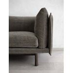 Wendelbo Kite 3-seater sofa, black stained oak - Roco 08