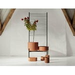 Elementa Klorofyll planter with espalier, 2 pcs, low, terracotta