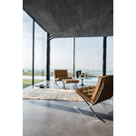 Knoll Barcelona nojatuoli, musta nahka Venezia
