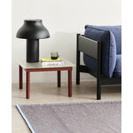 HAY Kofi sohvapöytä 60x60cm, punaiseksi lak.tammi - teksturoitu lasi