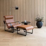 Yrjö Kukkapuro Fauteuil lounge Remmi, noir - cuir cognac