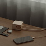 Kord Connect Cuboid+ extension cord USB-C, 200 cm, pearled ivory, decoration image