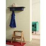 HAY Korpus shelf L, 7 hooks, midnight blue