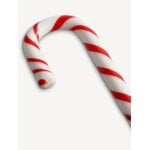 Kosta Boda Polka candy cane glass ornament, 170 mm, white - red, decoration image