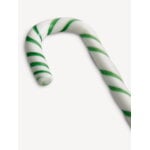 Kosta Boda Polka candy cane glass ornament, 170 mm, white - green, decoration image