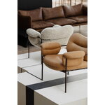 Fogia Bollo lounge chair, Mohawi sheepskin - black, decoration image