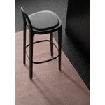 Woodnotes Siro+ bar stool 65 cm, black - black leather