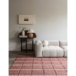 LAYERED Lilly wool rug, claret red