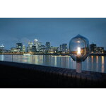 Established & Sons  Lighthouse T1 table lamp, grey - Carrara white marble, view 5
