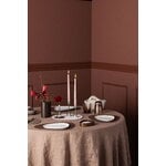 Lind DNA Set de table Curve, 37 x 44 cm, cuir Nupo marron foncé