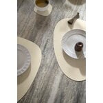 LIND DNA Curve table mat, 37 x 44 cm, vanilla Corduroy leather, decoration image