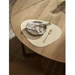 LIND DNA Curve table mat, 37 x 44 cm, vanilla Corduroy leather, decoration image