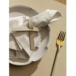 LIND DNA Curve table mat, 37 x 44 cm, vanilla Corduroy leather, decoration image