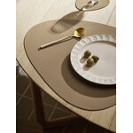 LIND DNA Tappeto in vetro Curve, nougat Pelle Corduroy, immagine decorativa