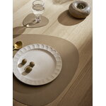 LIND DNA Tappeto in vetro Curve, nougat Pelle Corduroy, immagine decorativa