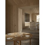 LIND DNA Tappeto in vetro Curve, nougat Pelle Corduroy, immagine decorativa