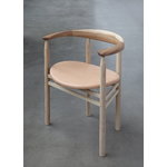 Nikari Linea RMT6 chair, ash - nude leather