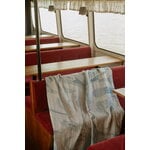 Lapuan Kankurit Kaksin linen blanket, 145 x 200 cm, white - blue, decoration image