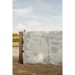 Lapuan Kankurit Kaksin linen blanket, 145 x 200 cm, white - blue, decoration image