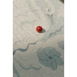 Lapuan Kankurit Kaksin linen blanket, 145 x 200 cm, white - blue, decoration image