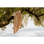 Lapuan Kankurit Kaksin linen blanket, 145 x 200 cm, white - cinnamon, decoration image