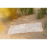 Lapuan Kankurit Kaksin linen blanket, 145 x 200 cm, white - cinnamon, decoration image