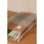Lapuan Kankurit Kasku wool blanket, 130 x 180 cm, cinnamon - green, view 3