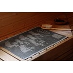 Lapuan Kankurit Coprisedile Miesten sauna, 46 x 60 cm, nero - lino, immagine decorativa