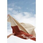 Lapuan Kankurit Naapuri blanket, 135 x 180 cm, beige - cinnamon, decoration image