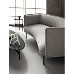 Wendelbo Floema oval sofa table, black - black marble