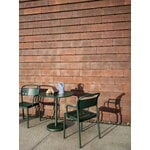 Muuto Linear Steel Café table, 70 cm, dark green, decoration image