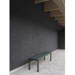 Muuto Linear Steel bench 170 cm, dark green, decoration image