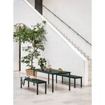Muuto Linear Steel bench 170 cm, dark green, decoration image
