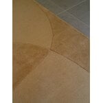 Linie Design Split Plains tufted wool rug, mustard, decoration image