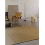 Linie Design Split Plains tufted wool rug, mustard, decoration image