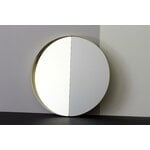 Lokal Helsinki Vino 60 mirror, brass, outward, decoration image