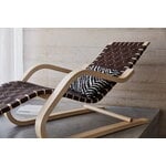 Artek Aalto lounge chair 43, birch - black/brown webbing, decoration image